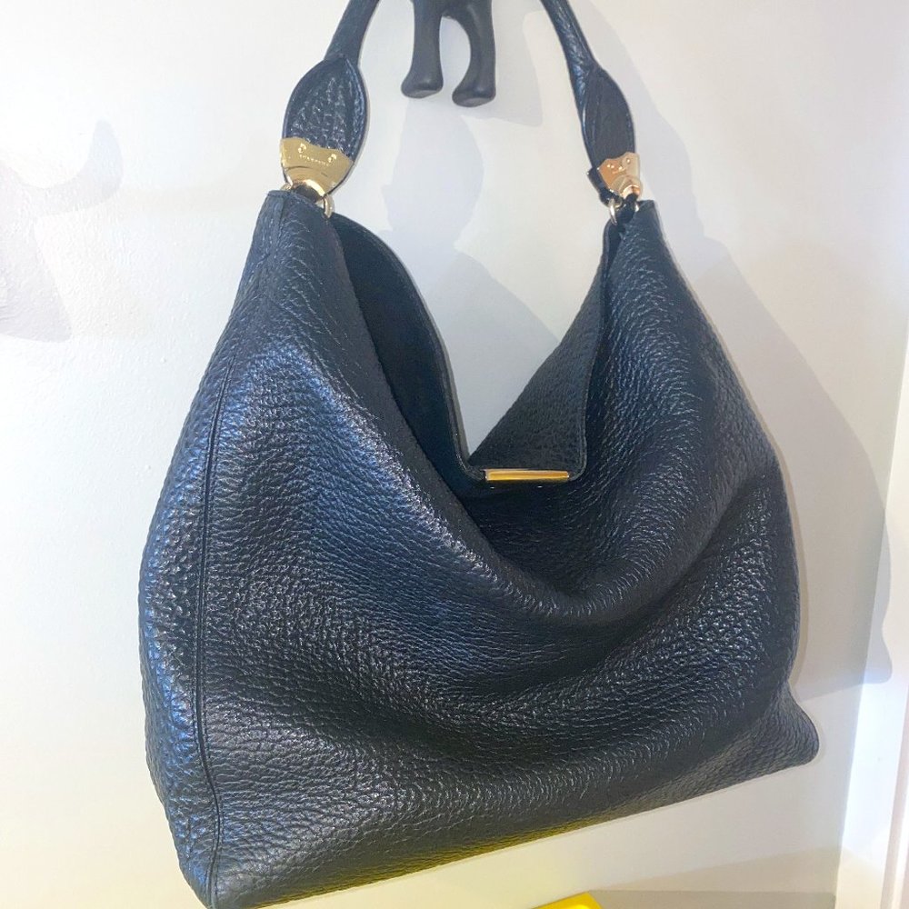 Burberry Women's Black Lindburn Leather Tote